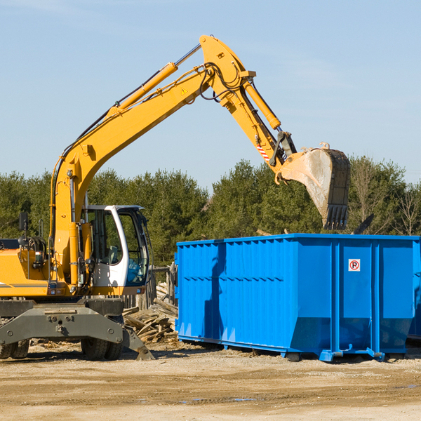 what size residential dumpster rentals are available in Adrian